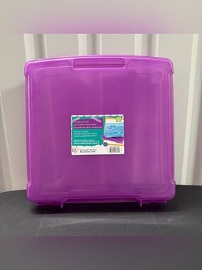 Iris Purple Hard Plastic Scrapbook Case